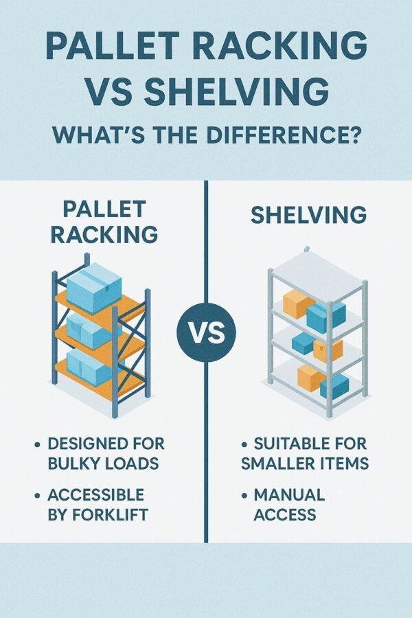 Pallet Racking vs Shelving: What’s the Difference?