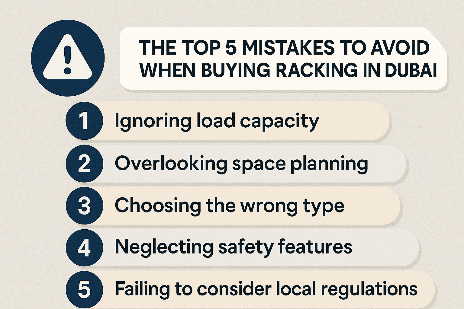 The Top 5 Mistakes to Avoid When Buying Racking in Dubai