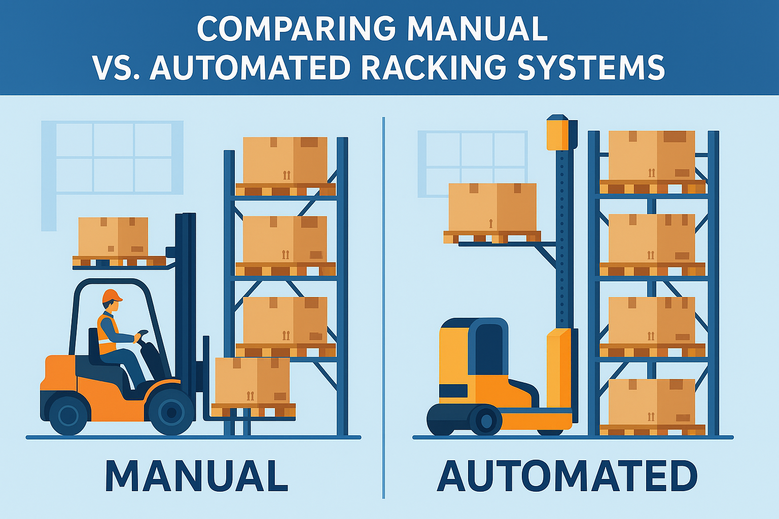 Comparing Manual vs. Automated Racking Systems: Which One Is Right for Your Warehouse?