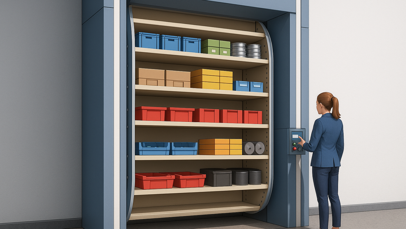 How Vertical Carousel Racking Works and Who Needs It