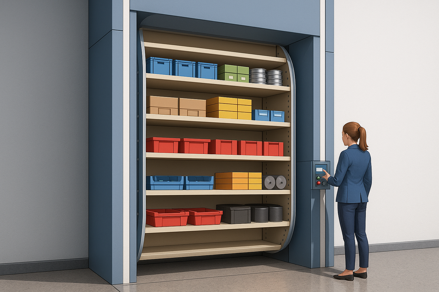 How Vertical Carousel Racking Works and Who Needs It