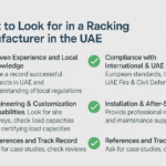 What to Look for in a Racking Manufacturer in the UAE