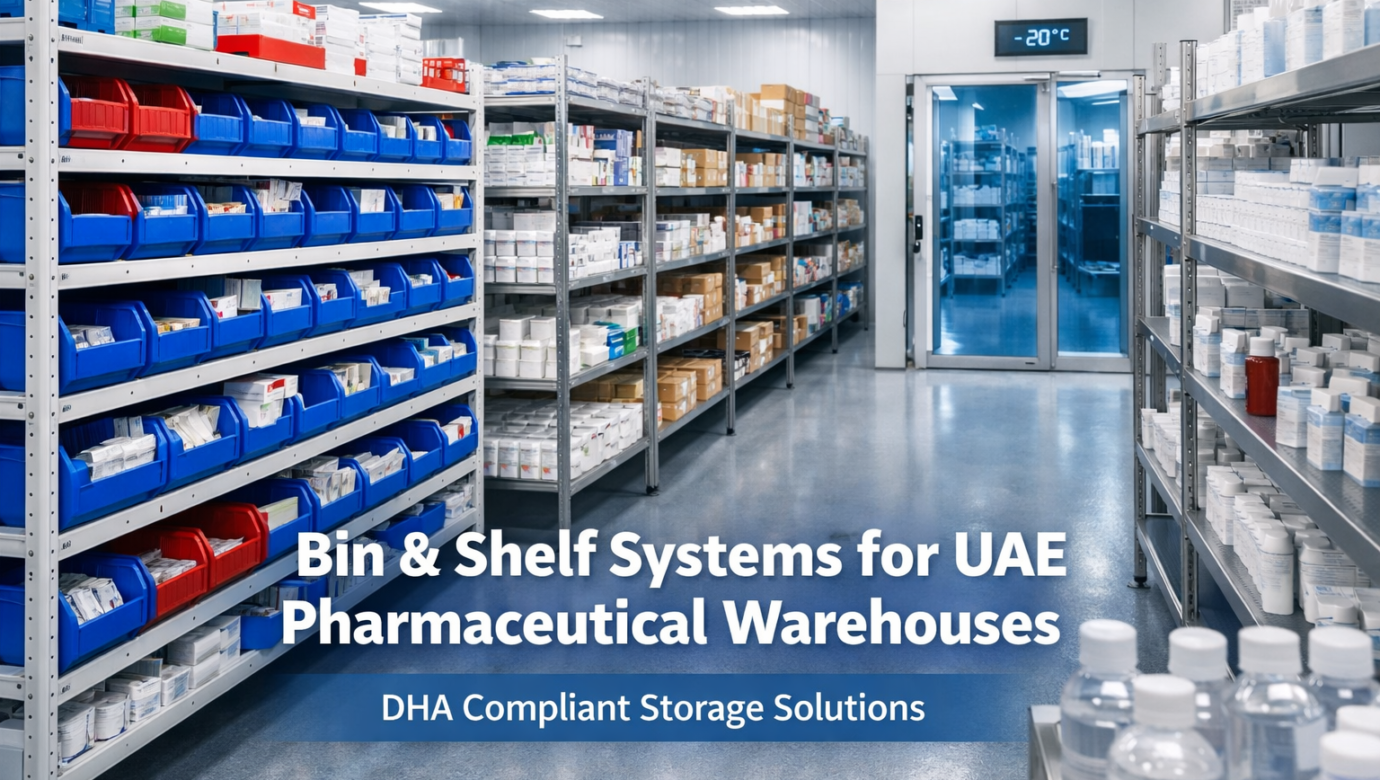 Bin & Shelf Systems for UAE Pharmaceutical Warehouses