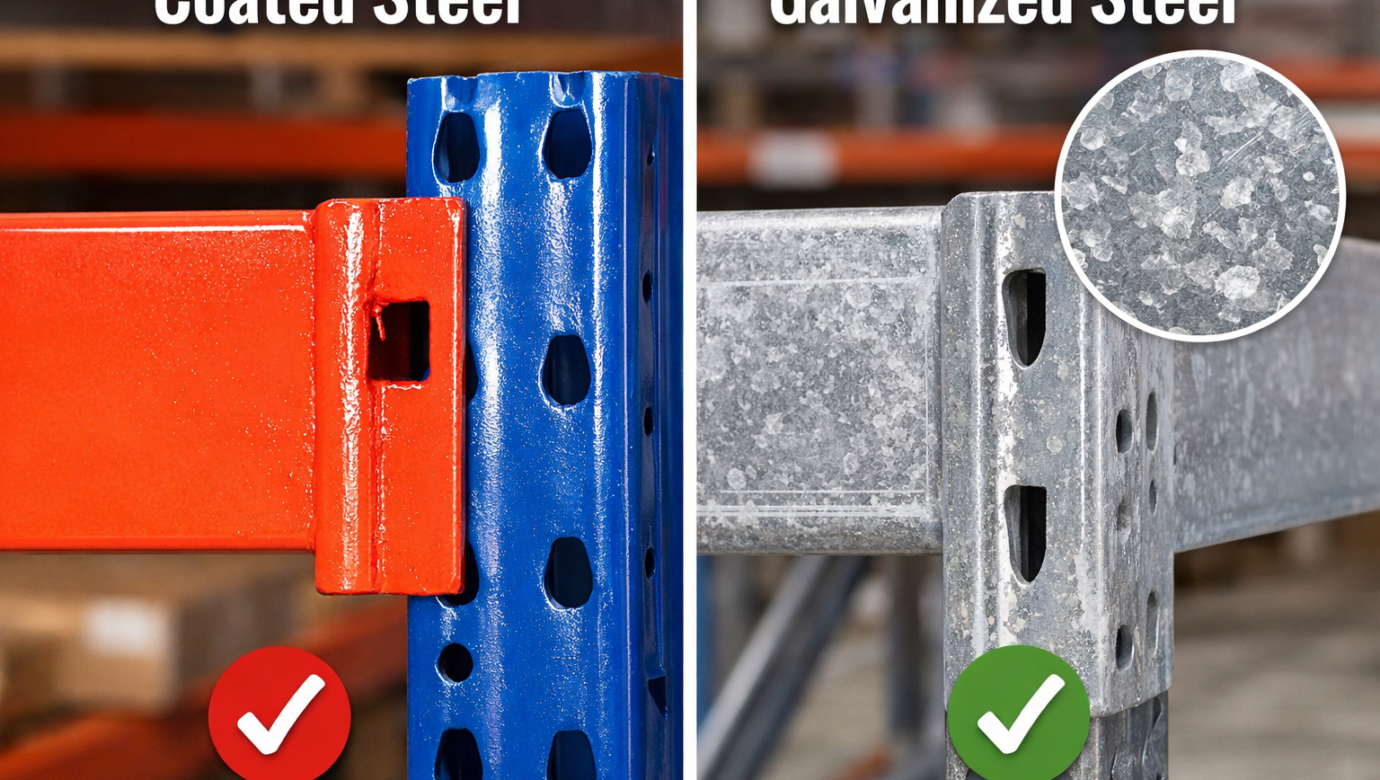 Coated vs Galvanized Racking Key Differences