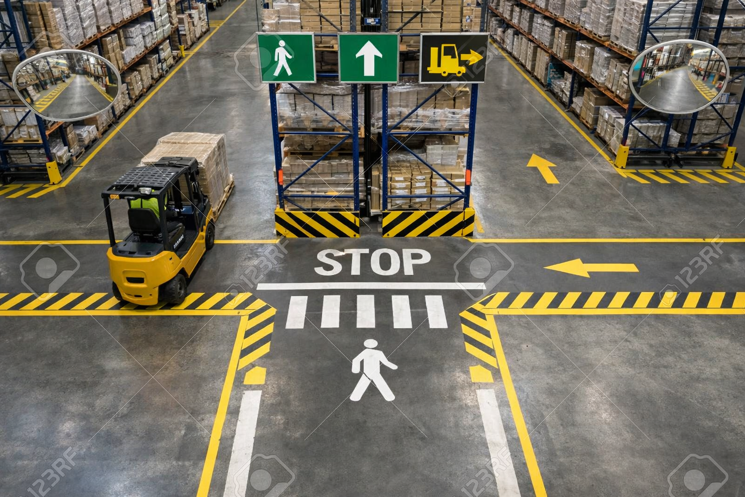 Cross-Aisle Design Safety in Modern Warehouses