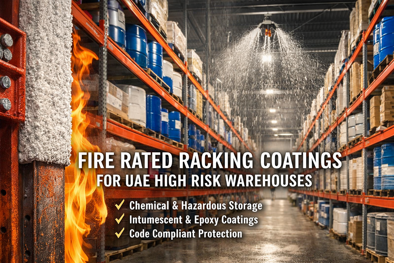 Fire Rated Racking Coatings for UAE High Risk Warehouses