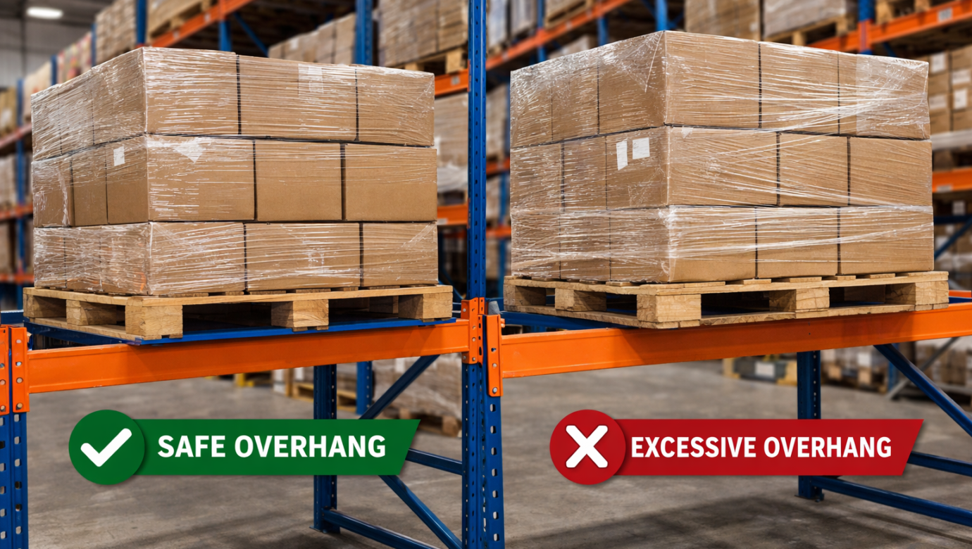 Pallet Overhang Safety: Why Proper Fit Matters