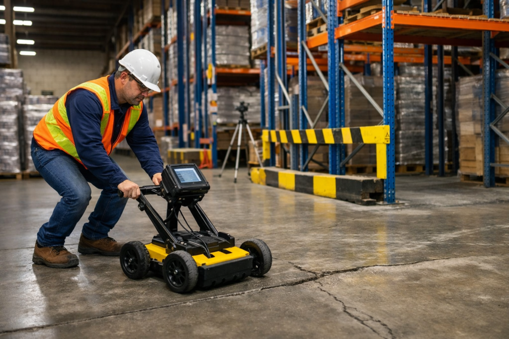 Warehouse Floor Load Testing Before Rack Installation