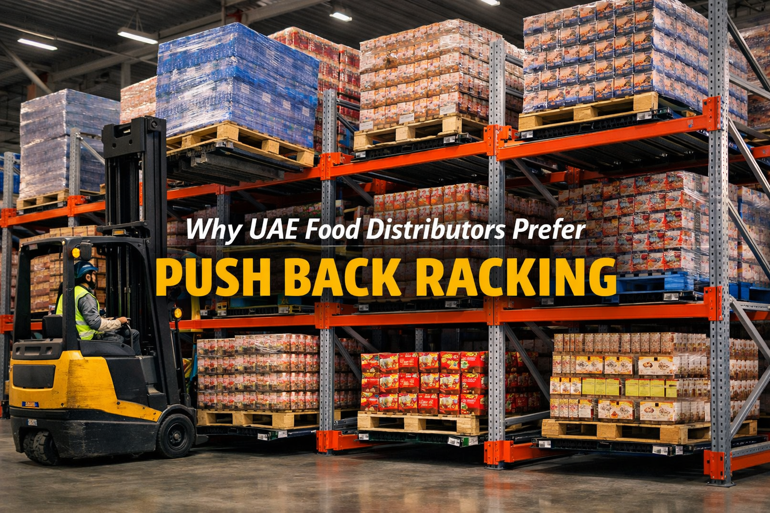 Why UAE Food Distributors Prefer Push Back Racking