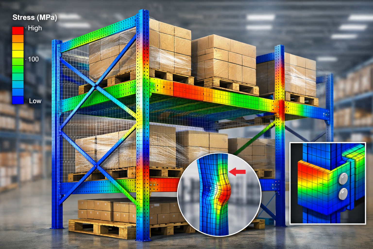 FEA Prediction for Racks: Preventing Structural Failures