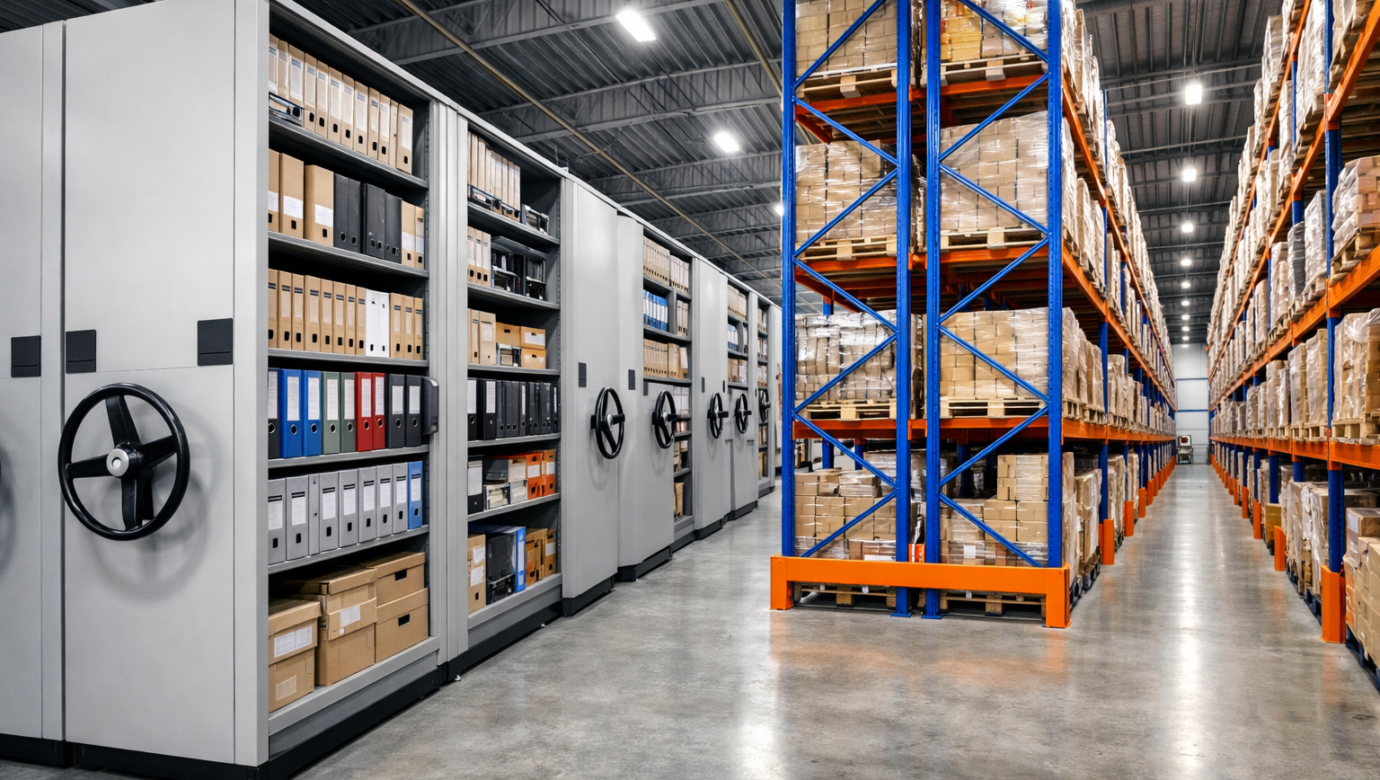 Mobile Shelving & Heavy Duty Racking System Dubai