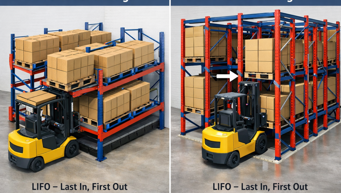 Push-Back vs Drive-In Racks: Choosing the Right Dense Storage System