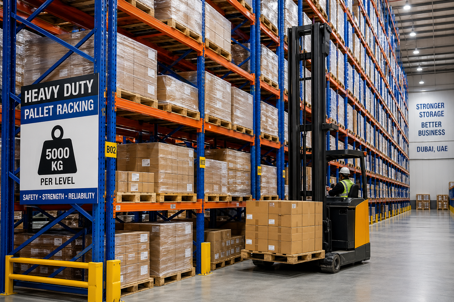 Industrial Heavy Duty Pallet Racking in Dubai, UAE