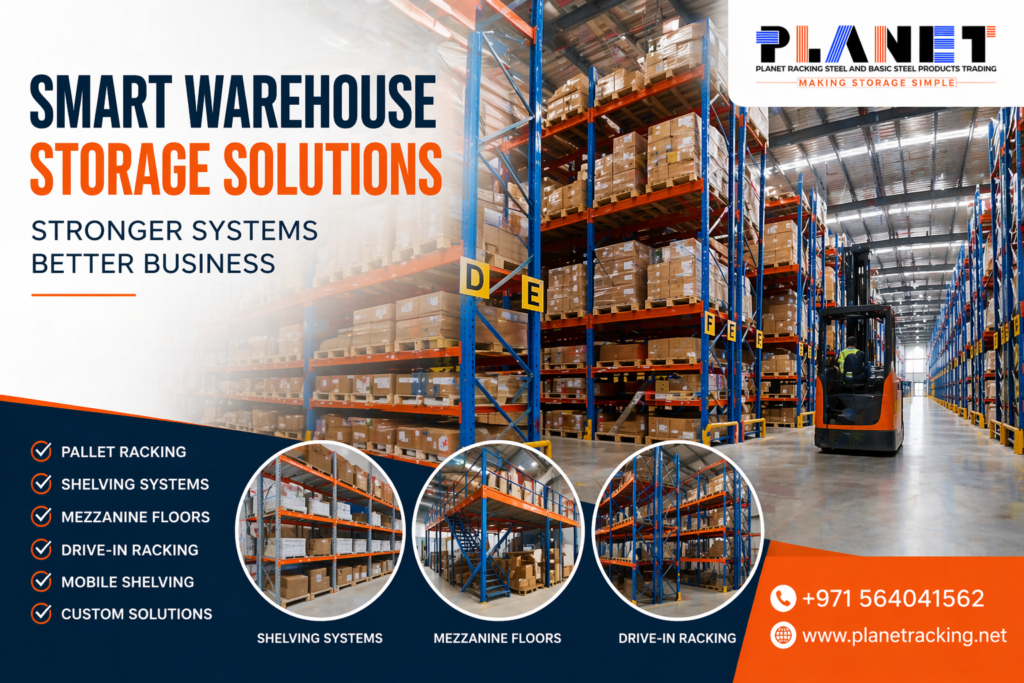 Warehouse Storage Solutions in Dubai - Planet Racking