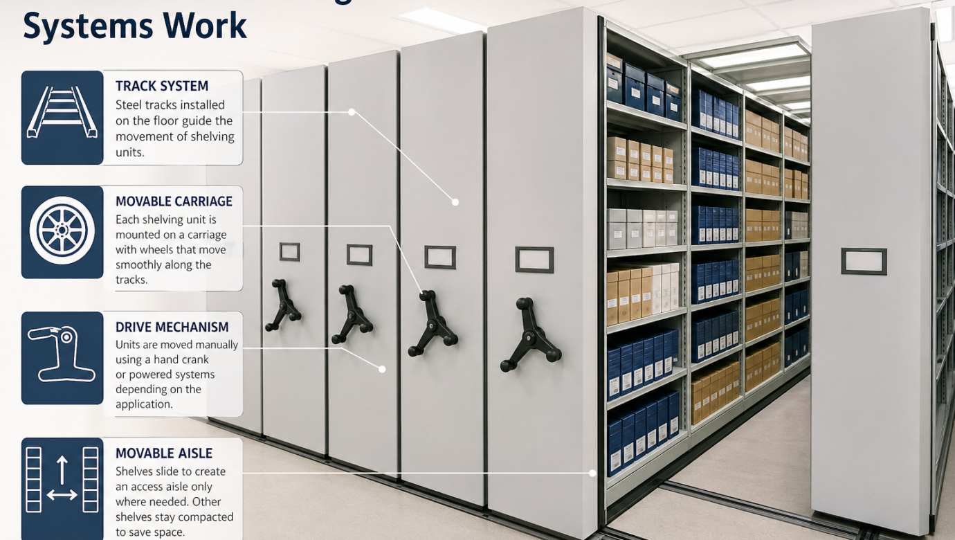 How Mobile Shelving Systems Work