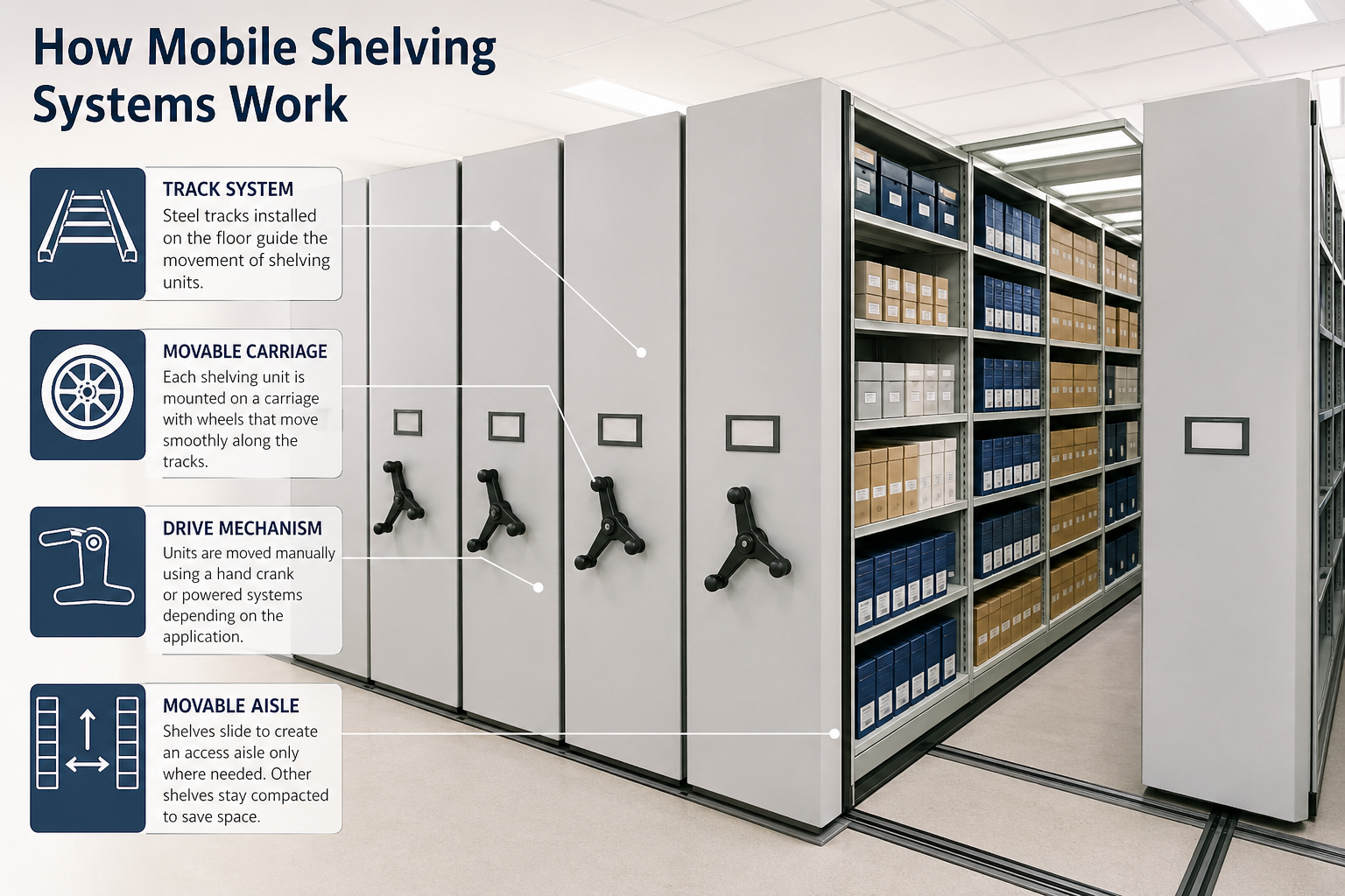 How Mobile Shelving Systems Work
