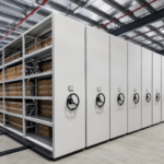 Mobile Shelving System for Warehouse Storage